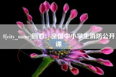 伊犁回看：全国中小学生消防公开课