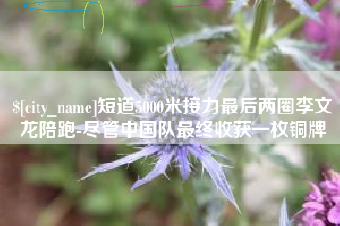 伊犁短道5000米接力最后两圈李文龙陪跑-尽管中国队最终收获一枚铜牌