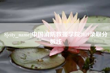 伊犁中国消防救援学院2019录取分数线
