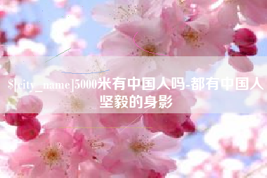 伊犁5000米有中国人吗-都有中国人坚毅的身影