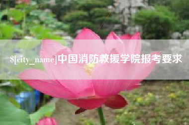伊犁中国消防救援学院报考要求