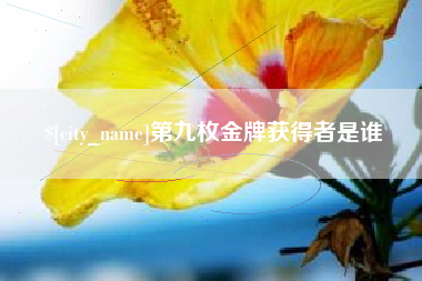 伊犁第九枚金牌获得者是谁