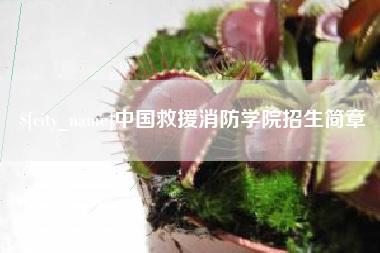 伊犁中国救援消防学院招生简章