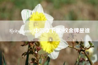 伊犁中国拿下第9枚金牌是谁