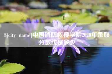 伊犁中国消防救援学院2020年录取分数线是多少