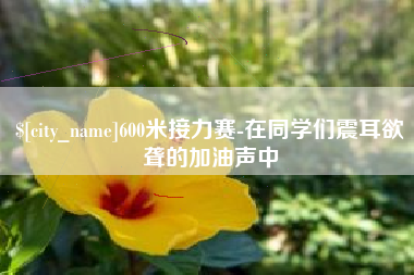 伊犁600米接力赛-在同学们震耳欲聋的加油声中