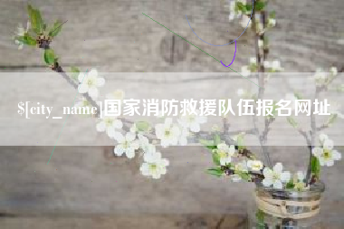 伊犁国家消防救援队伍报名网址