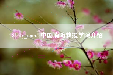 伊犁中国消防救援学院介绍