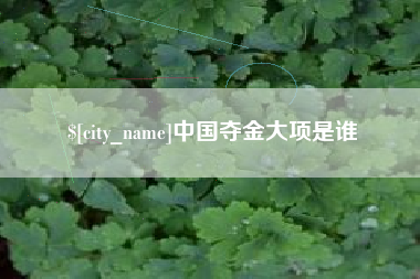 伊犁中国夺金大项是谁