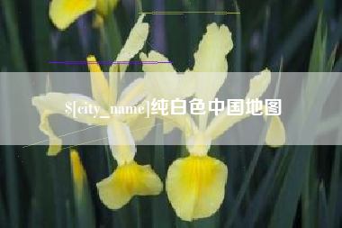 伊犁纯白色中国地图