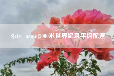 伊犁5000米世界纪录平均配速