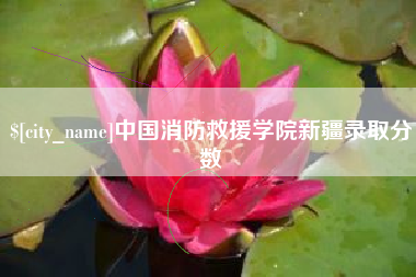 伊犁中国消防救援学院新疆录取分数