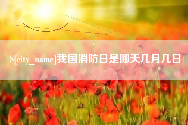 伊犁我国消防日是哪天几月几日