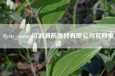 伊犁川消消防器材有限公司官网电话