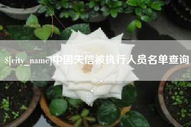 伊犁中国失信被执行人员名单查询