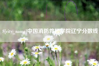 伊犁中国消防救援学院辽宁分数线