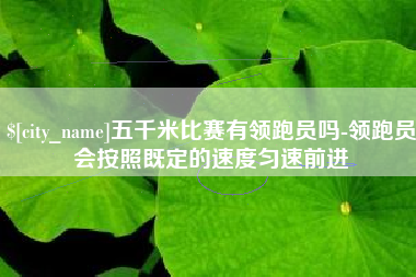伊犁五千米比赛有领跑员吗-领跑员会按照既定的速度匀速前进