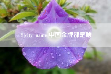 伊犁中国金牌都是啥