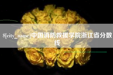 伊犁中国消防救援学院浙江省分数线