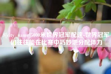 伊犁5000米世界冠军配速-世界冠军们往往能在比赛中巧妙地分配体力