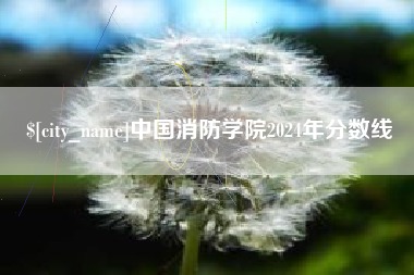 伊犁中国消防学院2024年分数线