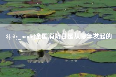 伊犁全国消防日是从哪年发起的