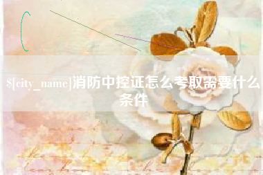 伊犁消防中控证怎么考取需要什么条件