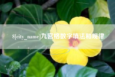 伊犁九宫格数字填法和规律