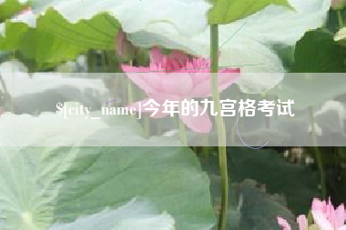 伊犁今年的九宫格考试