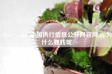 伊犁中国执行信息公开网官网app为什么要钱呢