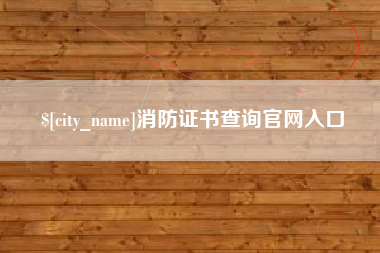 伊犁消防证书查询官网入口