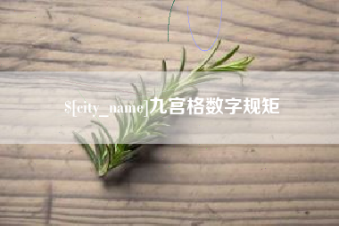 伊犁九宫格数字规矩