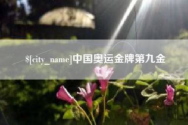 伊犁中国奥运金牌第九金