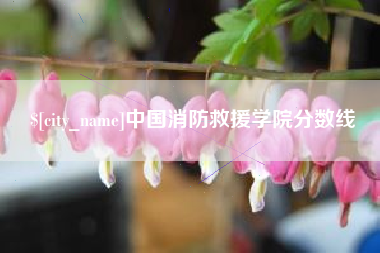 伊犁中国消防救援学院分数线